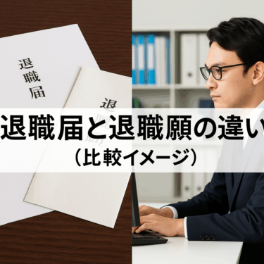 退職願と退職届の違い【使い分けと提出タイミング】